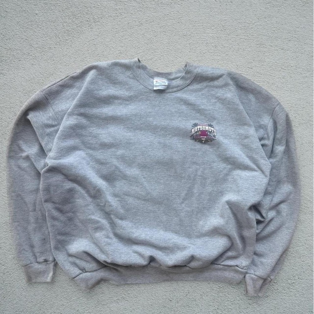 Gray vintage 90s Hanes NASCAR crewneck sweatshirt